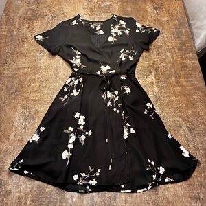 Dynamite Black Floral Mini Dress